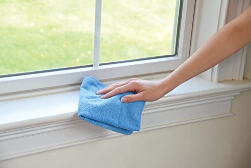 Quickie Microfiber Cleaning Cloth 14 X 14 inch, Blue, 12 Pack, All-Purpose Towel/Wiper for Multi-Purpose Indoor/Outdoor Cleaning/Dusting/Polishing on Kitchen/Bathroom/Auto SurfacesK (49012PDQ) - size: 14 inch x 14 inch, style: 12 Pack
