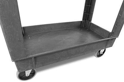 WEN 73009 500-Pound Capacity 40 by 17-Inch Two-Shelf Service Utility Cart - size: With Onboard Hooks and Ruler