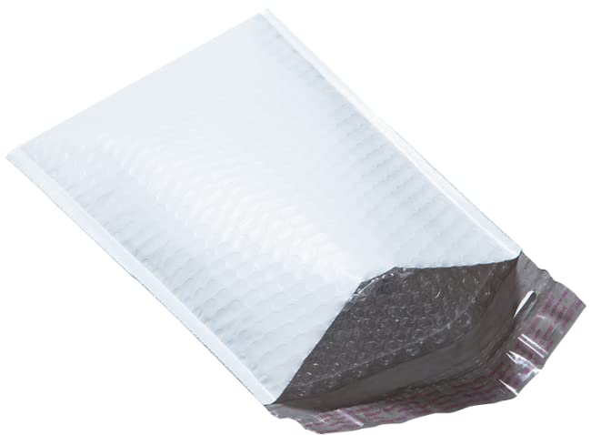 Poly Bubble Mailers – Bulk Padded Self-Seal #0 Envelopes (6" x 9”) - White Bubble Lined Shipping Envelopes - Industrial Standard Mailer Envelopes for Business (500ct)