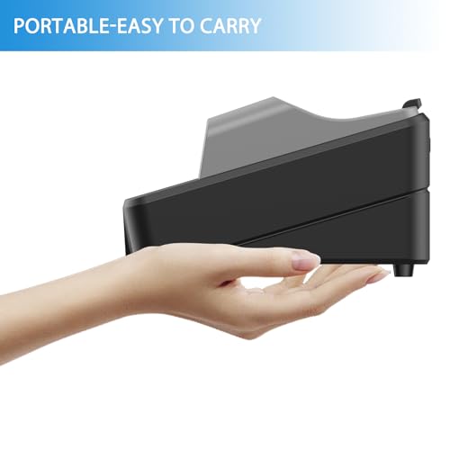 Money Counter - Advanced UV/MG Counterfeit Detection, Fast & Accurate Dollar Bill Counting, 1,300 Bills/Min, User-Friendly, Durable 24/7 Operation, 2-Year Warranty, Black & Gray