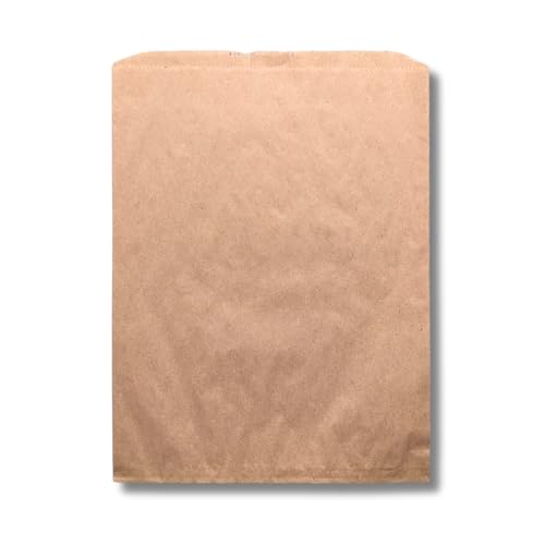 Flat Merchandise Paper Bags, Natural Paper Bags, 10"x 13" (1000 Count)