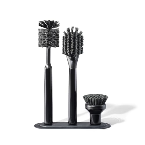 Curio Home Goods Ionic Brush Set, Onyx/Black