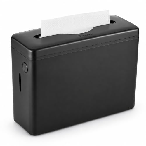 Multifold Paper Towel Dispenser Countertop Black Wide Design Large Capacity - color: D-34 Black
