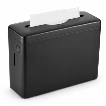 Multifold Paper Towel Dispenser Countertop Black Wide Design Large Capacity - color: D-34 Black