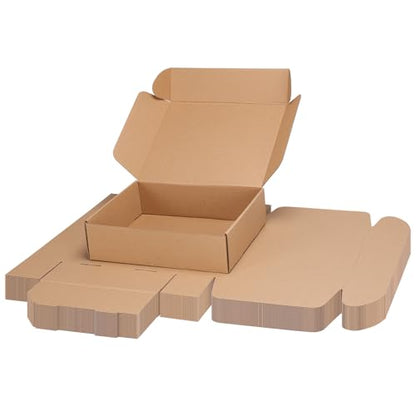 PHAREGE 25 Pack 11x9x3 inch Cardboard Shipping Boxes, Brown Mailing Box - color: Brown, size: 11x9x3 inch 25 Pack