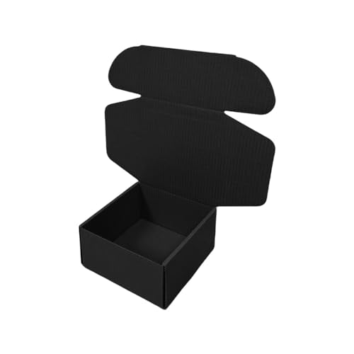 20 Pack 9.8x9.8x4 in Black Shipping Boxes - color: Black, size: 9.8x9.8x4 in