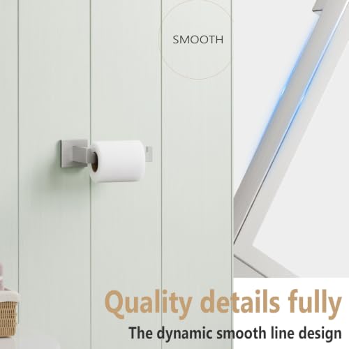 KOKOSIRI Toilet Paper Roll Holder Brushed Nickel Toilet Paper Holder Stainless Steel for Kitchen Bathroom Dispenser Wall Mounted, B2003BR - color: Brushed Nickel, size: Without Shelf(1 Pack)