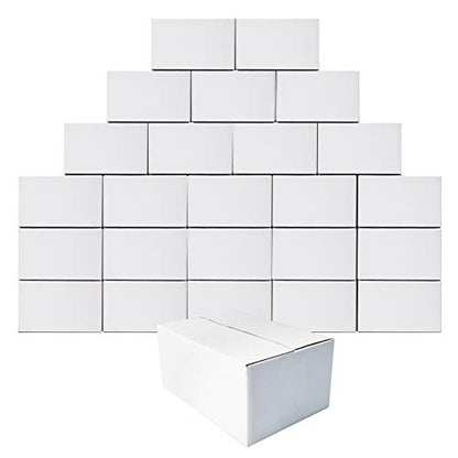 Calenzana 11x6x6 Shipping Boxes Set of 25, Corrugated Cardboard Box for Mailing Small Business Packing Gifts, White - size: 11x6x6, style: 25 Pack