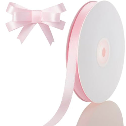 3/8 Inch Light Pink Ribbon 50Yards – Perfect for Gift Wrapping - color: Light Pink, size: 3/8"