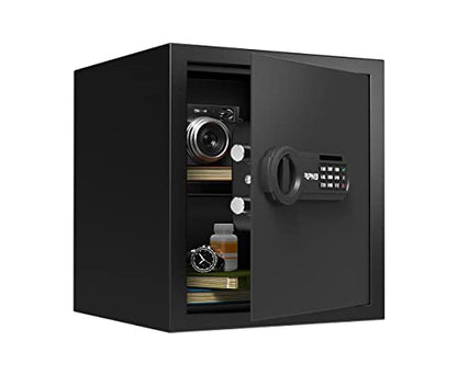 RPNB Small Home Safe Box,Personal Safe,Metal Money Safes for Home,1.2 CuFt - size: 14.15"×12.97"×12.97"