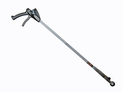 ArcMate EZ Reacher PRO Outdoor Suction Cup Reacher with Locking Grip and Handle with Slip Joint, Indoor Commercial and Outdoor Use, 4.5” Wide Jaw, 8lb. Capacity, Black, 32” (32P-DC-1-FBA) - size: 32" Pro Collapsible