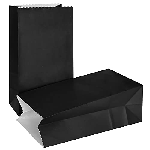 KEYYOOMY Small Black Paper Bags Black Goodie Bags (50 CT, 4.7x2.4x8.7 in) - color: Black, size: 4.7x2.4x8.7 in - Small