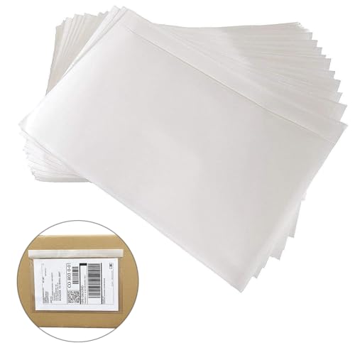 (1200 Pack) BEUYI Clear 9.5'' x 6.7'' Packing List Envelopes, Adhesive Shipping Label Pouches/Sleeves, Easily Fits Half of Letter-Size Paper - size: 9.5''x6.7'' -1200 Pack