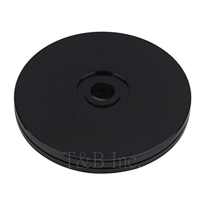 TamBee 4PCS 3Inch Acrylic Lazy Susan Turntable Organizer Revolving Display Base White Acrylic for Spice Rack Table Cake Kitchen Pantry Decorating Black - size: 3 inch Black