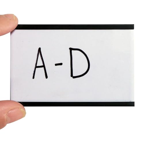 SmartSign Magnetic 'C' Channel Label Holders | 2" x 3", Pack of 10 - size: 2" x 3"