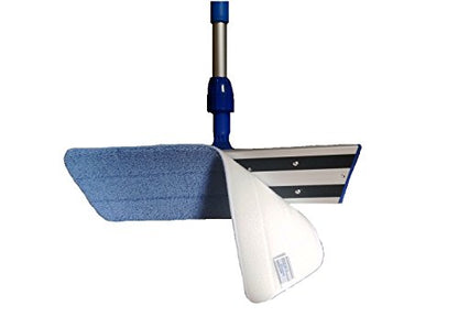Real Clean 16 inch Commercial Professional Microfiber Mop Kit with Two Microfiber Mop Pads for All Surfaces