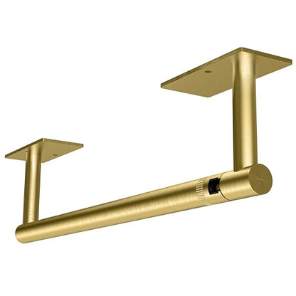 RUACQ Paper Towel Holder Under Cabinet, Stainless Steel, Brushed Gold - color: Brushed Gold, size: Standard - Rectangle