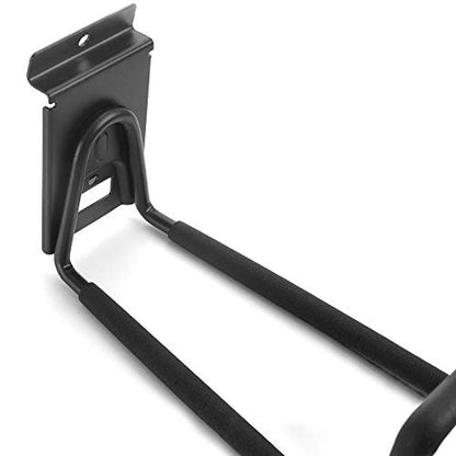 Slatwall Hose Hooks, Heavy Duty Slat Wall Accessory, 2 Pack Black