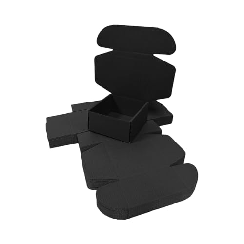 20 Pack 9.8x9.8x4 in Black Shipping Boxes - color: Black, size: 9.8x9.8x4 in
