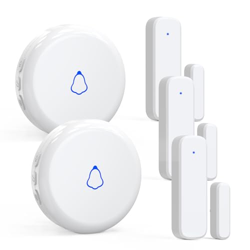 Wireless Door Chime, Door Sensor Chimes When Door Opens/Business Entering - size: 3 Sensors +2Receivers