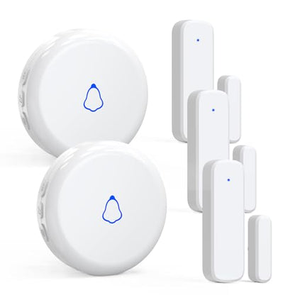 Wireless Door Chime, Door Sensor Chimes When Door Opens/Business Entering - size: 3 Sensors +2Receivers
