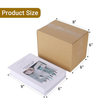 zmybcpack 40 pack 8x6x6 inch Cardboard Box Mailers, Corrugated Shipping Box - size: 40 pack 8"x6"x6"