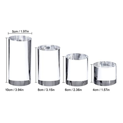 Polished Acrylic Cylinder Round Photo Props, Transparent Cylinder - color: Transparent Cylinder