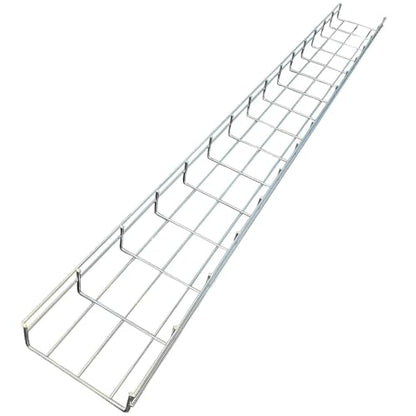 Kable Kontrol Stainless Steel Cable Tray Bulk Pack – 30 Pcs - 10 Feet Long - 6" W, 4” D – Wire Mesh Tray Cable Management Rack Cords Organizer Cable Basket, NEC Approved for Network, Fiber Optic - size: Cable Tray 6" W x 4" H x 10 Ft L (30 Pcs)