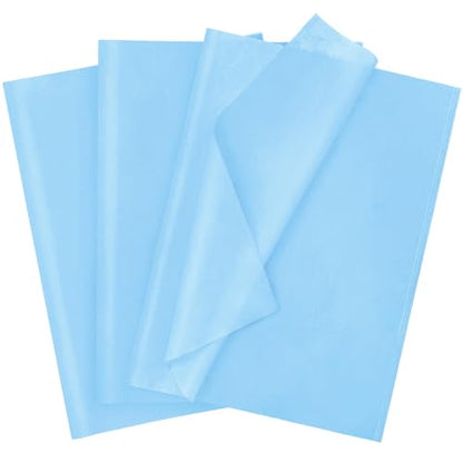 120 Sheets 14 x 20 Inch Baby Blue Tissue Paper for Gift Bag - color: Baby Blue