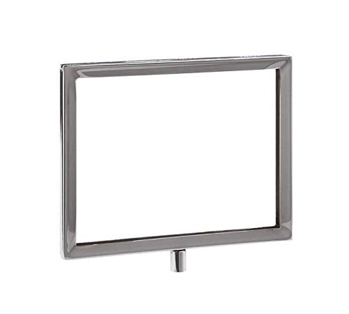 Rectangular Retail Rack Chrome Frame Magnetic 5.5" x 7" Sign Holder Sale Card Display 10" H, 5 Pack - size: 5 Pack, style: 10" H