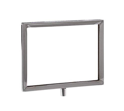 Rectangular Retail Rack Chrome Frame Magnetic 5.5" x 7" Sign Holder Sale Card Display 10" H, 5 Pack - size: 5 Pack, style: 10" H