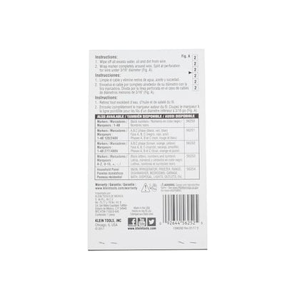 Klein Tools 56252 Wire Marker Book, 277/480V 3 Phase 1-48 - size: 1 Count (Pack of 1), style: 277/480V