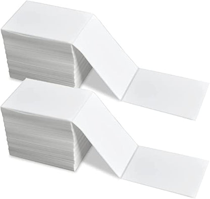 4x6 Thermal Labels, FungLam 2000 Fanfold 4" x 6" Direct Thermal Shipping Labels, Thermal Printer Labels with Perforated line, Permanent Adhesive, Compatible Zebra, Rollo Label Printer - size: 4" x 6" - 2000 Labels