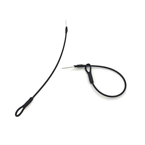 Security Lanyard Wire for Clothing Security Tags - Retail Anti-Theft Equipment, Compatible with EAS Systems & Hard Tags for Apparel, Bags, Shoes (100)