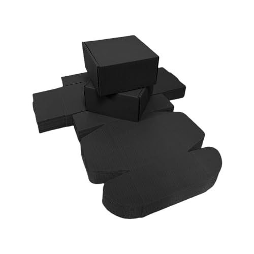 20 Pack 9.8x9.8x4 in Black Shipping Boxes - color: Black, size: 9.8x9.8x4 in