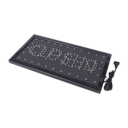 LED Open Sign for Business. Bright 19 x 10" Advertisement Board OPEN&CLOSE Sign High Visibility Electric Display Sign, Flashing & Steady Light for Business Walls Window Shop Bar Hotel - size: 19 x 10"