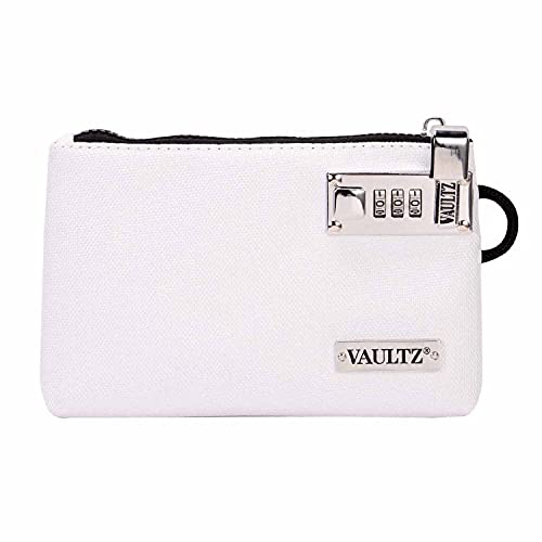 Vaultz Locking Accessories Pouch, Zippered Storage, 5 x 8 Inches, White - color: White, size: 5x8