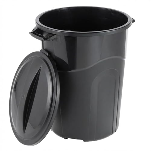 32 Gallon Trash can, Outdoor Garbage can with Handles & Click Lock Lid, Indoor or Outdoor Durable