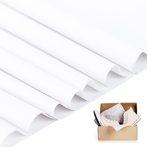 200Pcs White Acid Free Tissue Paper Bulk for Storage Packaging 20×30 Inch - size: 20 x 30 inches
