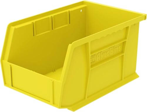 Akro-Mils 30237 AkroBins Plastic Storage Bins, 9"x6"x5", Yellow, 12-Pack - color: Yellow