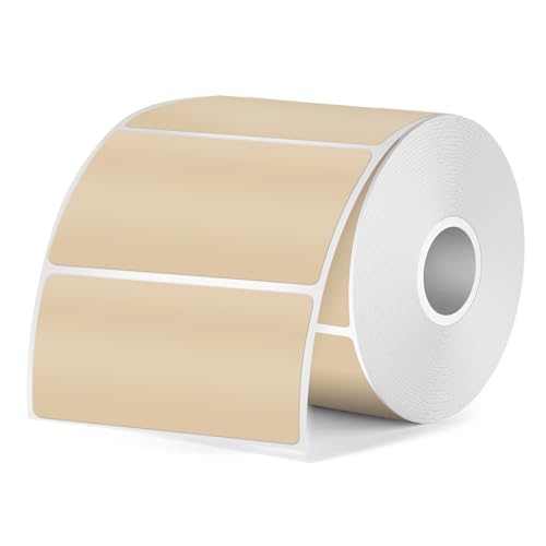 Direct Thermal Label Khaki 2×1 Inch for M110 M120 M220 M221 350 PCS - color: Khaki, size: 1 X 2 Inch