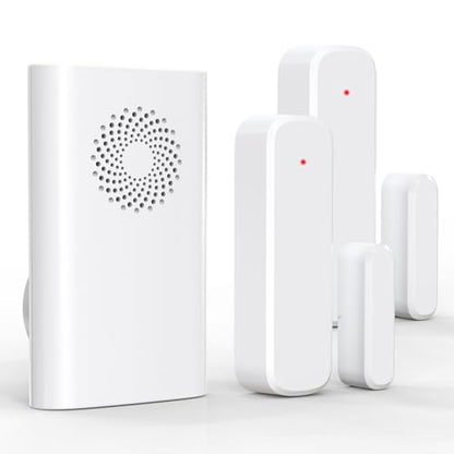 Wireless Door Chime, Door Sensor Chimes When Door Opens/Business Entering - size: 1 Receiver +2Sensor
