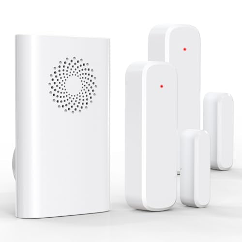 Wireless Door Chime, Door Sensor Chimes When Door Opens/Business Entering - size: 1 Receiver +2Sensor