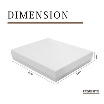 Cardboard Jewelry White Gift Boxes 10 Pack6x5×1 inches, its apply to displaying necklaces, rings, bracelets, earrings - color: White, size: 6 x 5 x 1 inches (Pack of 10)