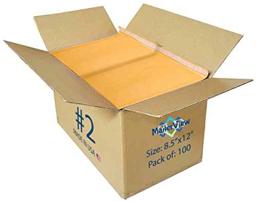 Kraft Bubble Mailers 8.5x12, Self Seal Padded Envelopes #2, 100 Pack Bulk - size: 8.5"x12" / 100 Pack