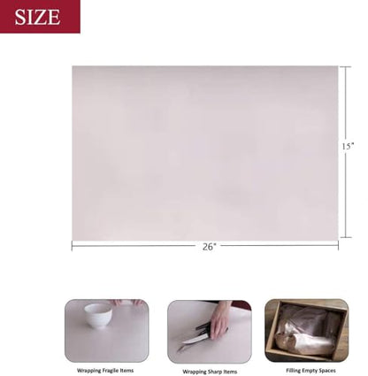WAUPPY 200 Sheets Newsprint Packing Paper Sheets for Moving, Shipping, Box Filler, Wrapping and Protecting Fragile Items 5 Lbs (26” x 15”) - size: 200 Sheets (15"W x 26"L)