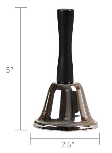 Hygloss Steel Hand Bell - size: 1 Piece, style: Hand Bell