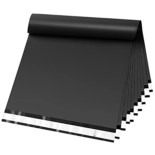 Famagic Black Large Poly Mailers 24x24 for Coats, Shipping Clothes, 50pcs - color: Black, size: 24x24