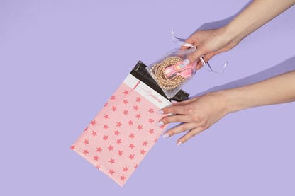 Pretty Package Store Poly Mailer 6x9, Pink Seeing Stars, 100 Pack - color: Seeing Stars, size: 6x9