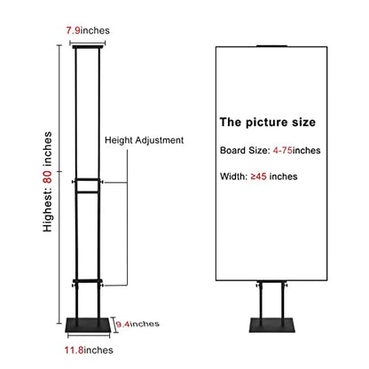 GUOHONG 2Pack Poster Stand for Display, Adjustable Floor Stand Sign Holder - size: 75 inch-2Pack